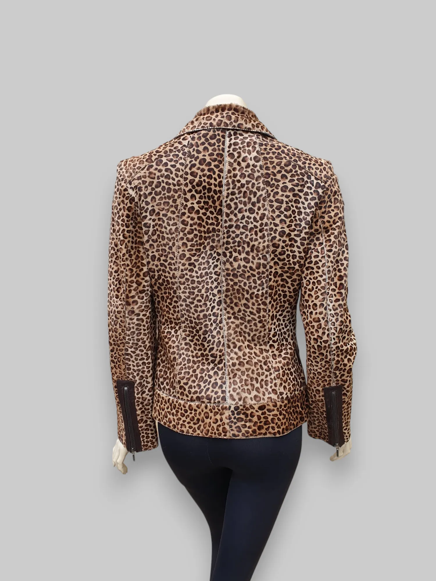 Leopard Stenciled Calf Jacket -Small/Medium