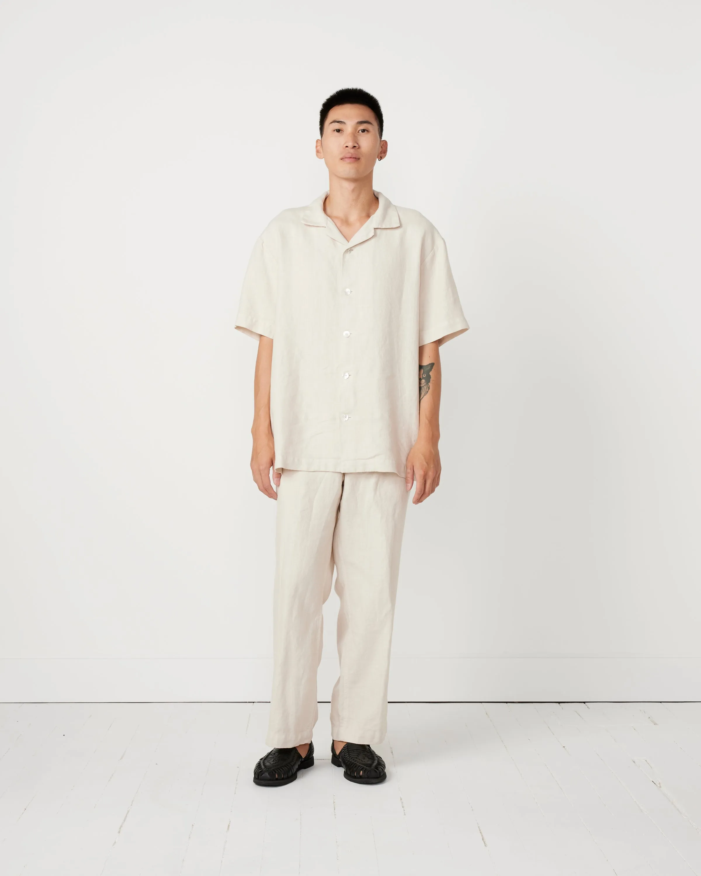 Linen Haus Shirt in Sand