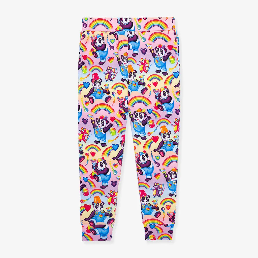 Lisa Frank® Panda Painter French Terry Joggers