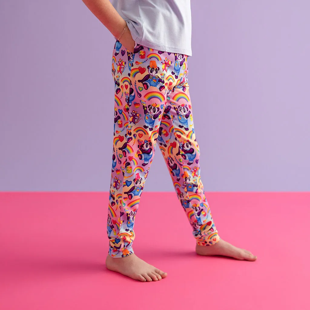 Lisa Frank® Panda Painter French Terry Joggers