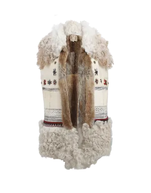 Long Rabbit Embroidered Gilet