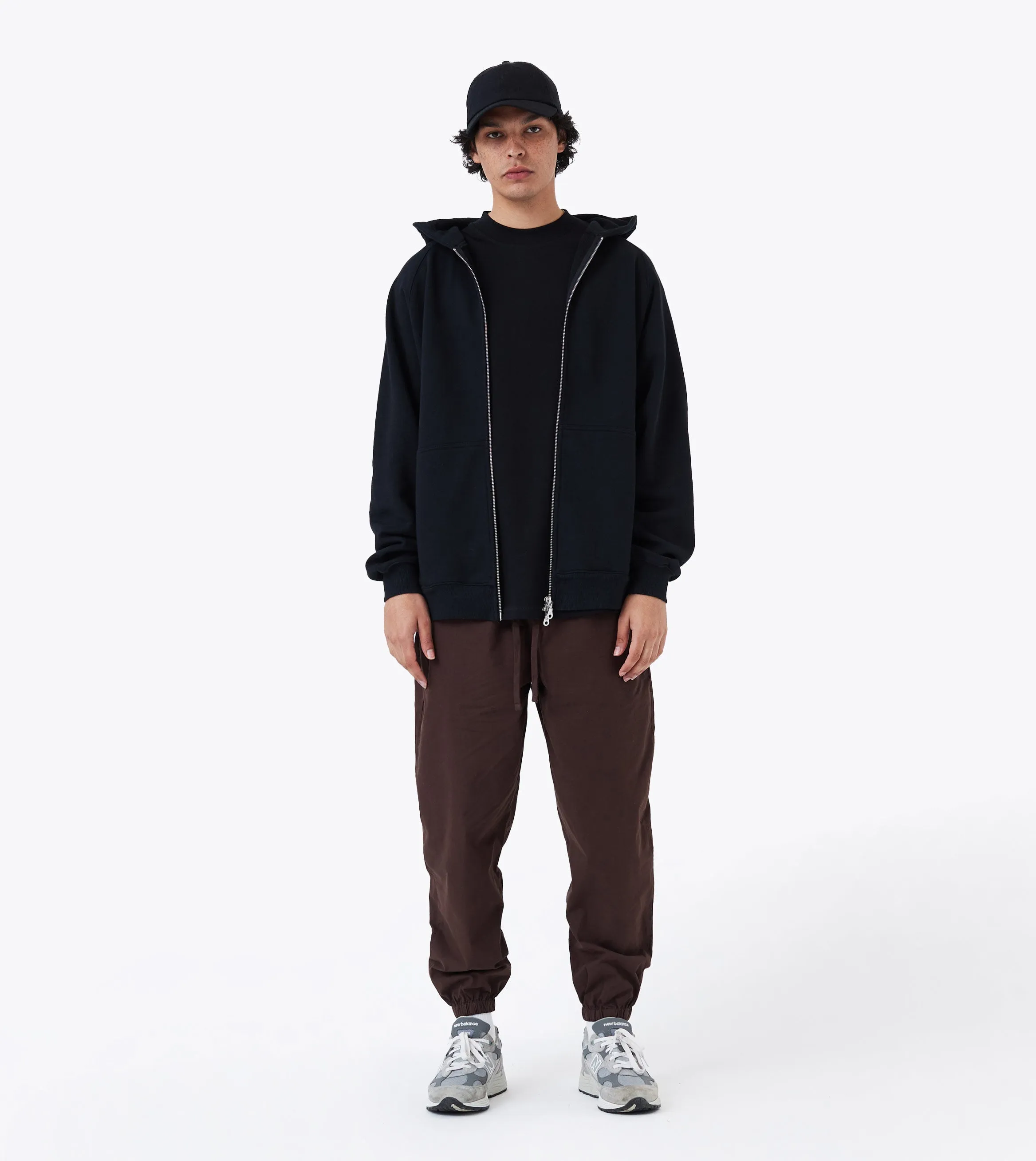 Lowgo Hood Zip Sweat Black