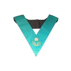 Masonic Officer's collar – Groussier French Rite – Orator – Machine embroidery