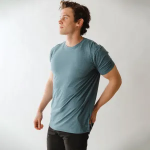 Men's Classic Tee, Heather Blue