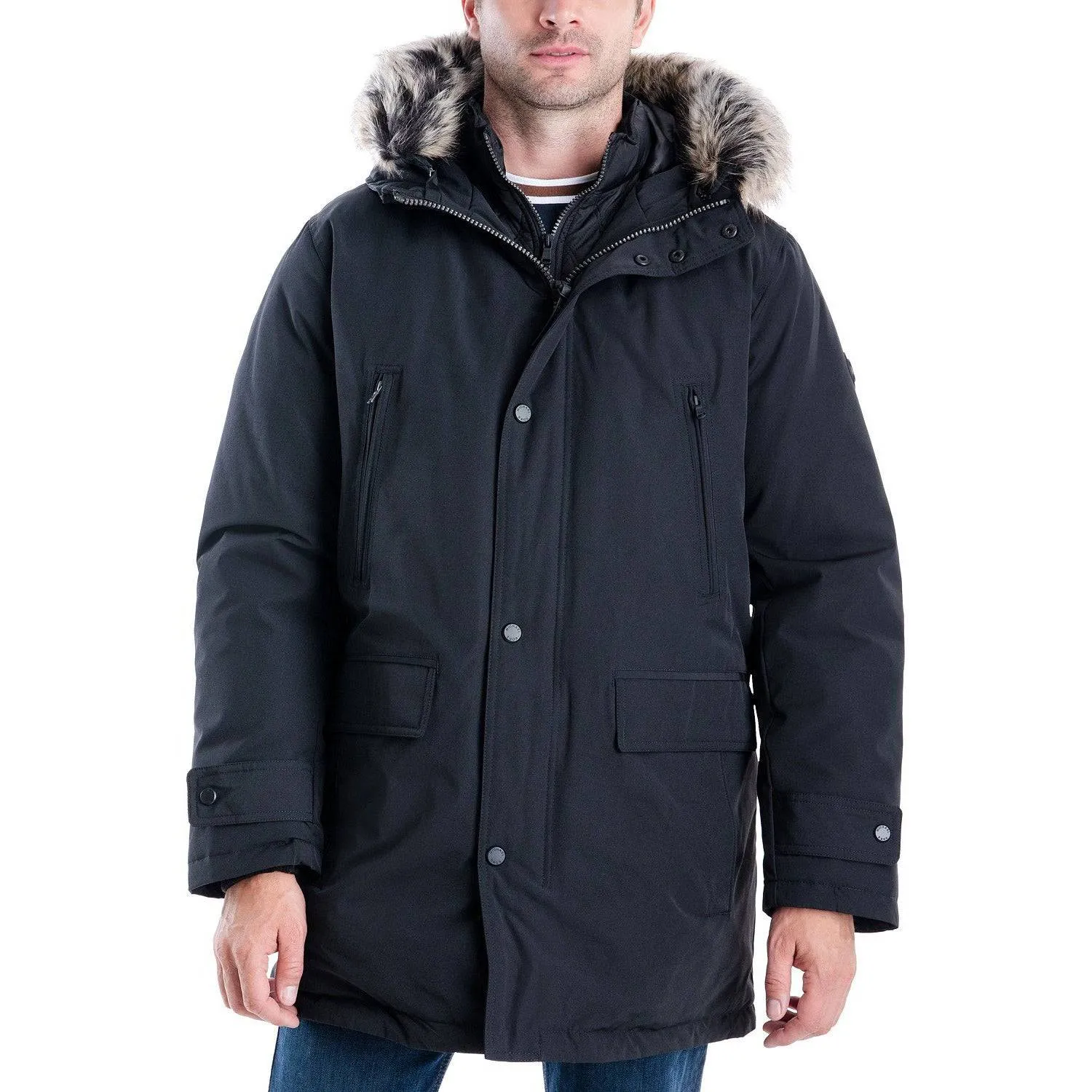 Michael Kors Men's Heavyweight Hooded Snorkel Parka Coat