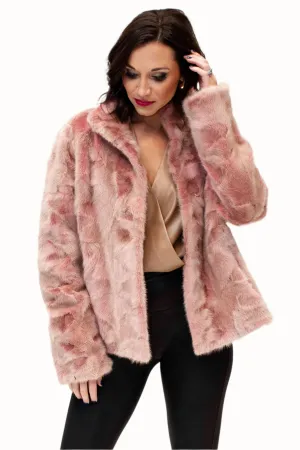 Mink Fur Jacket with Straight Sleeves