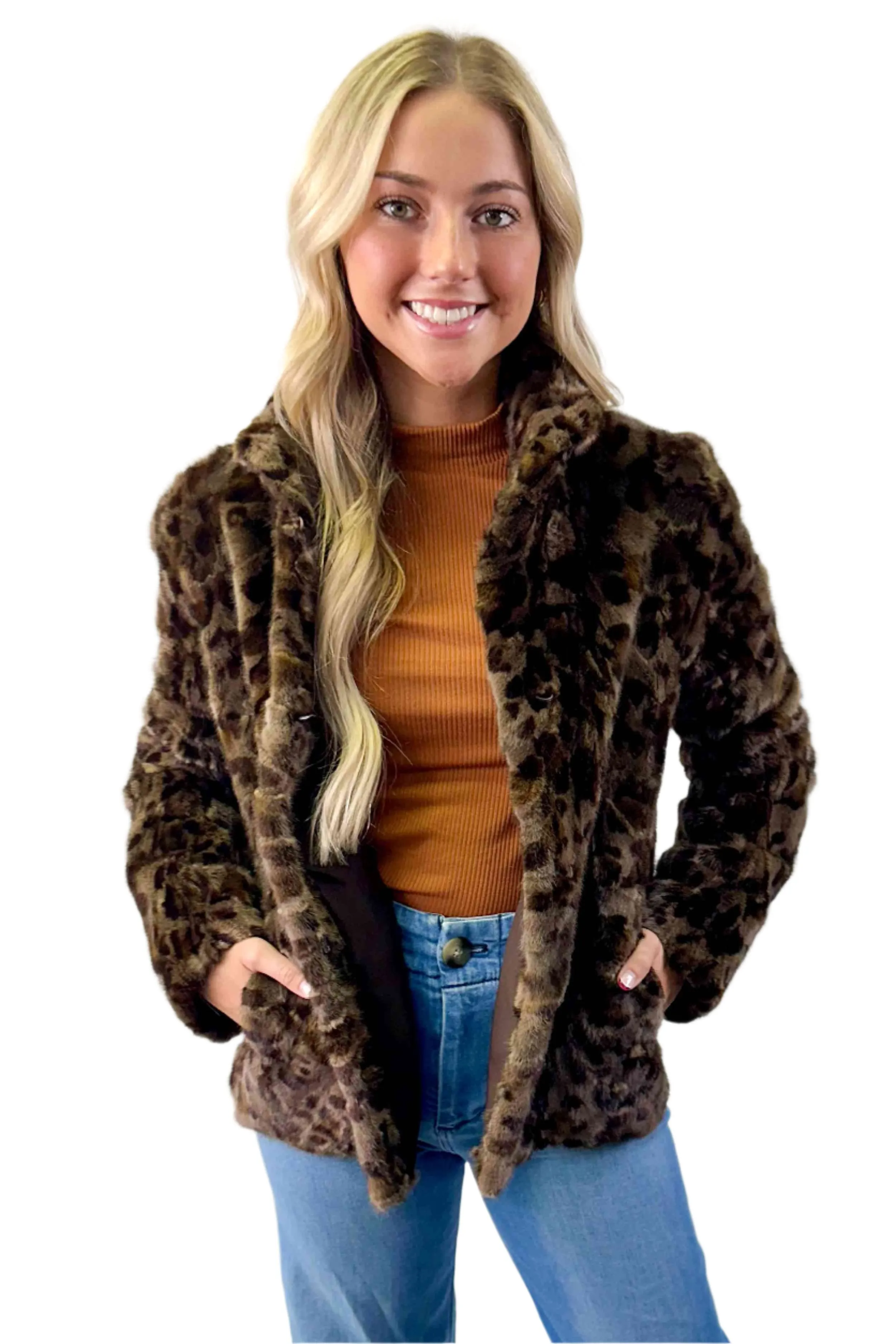 Mink Fur Jacket with Straight Sleeves