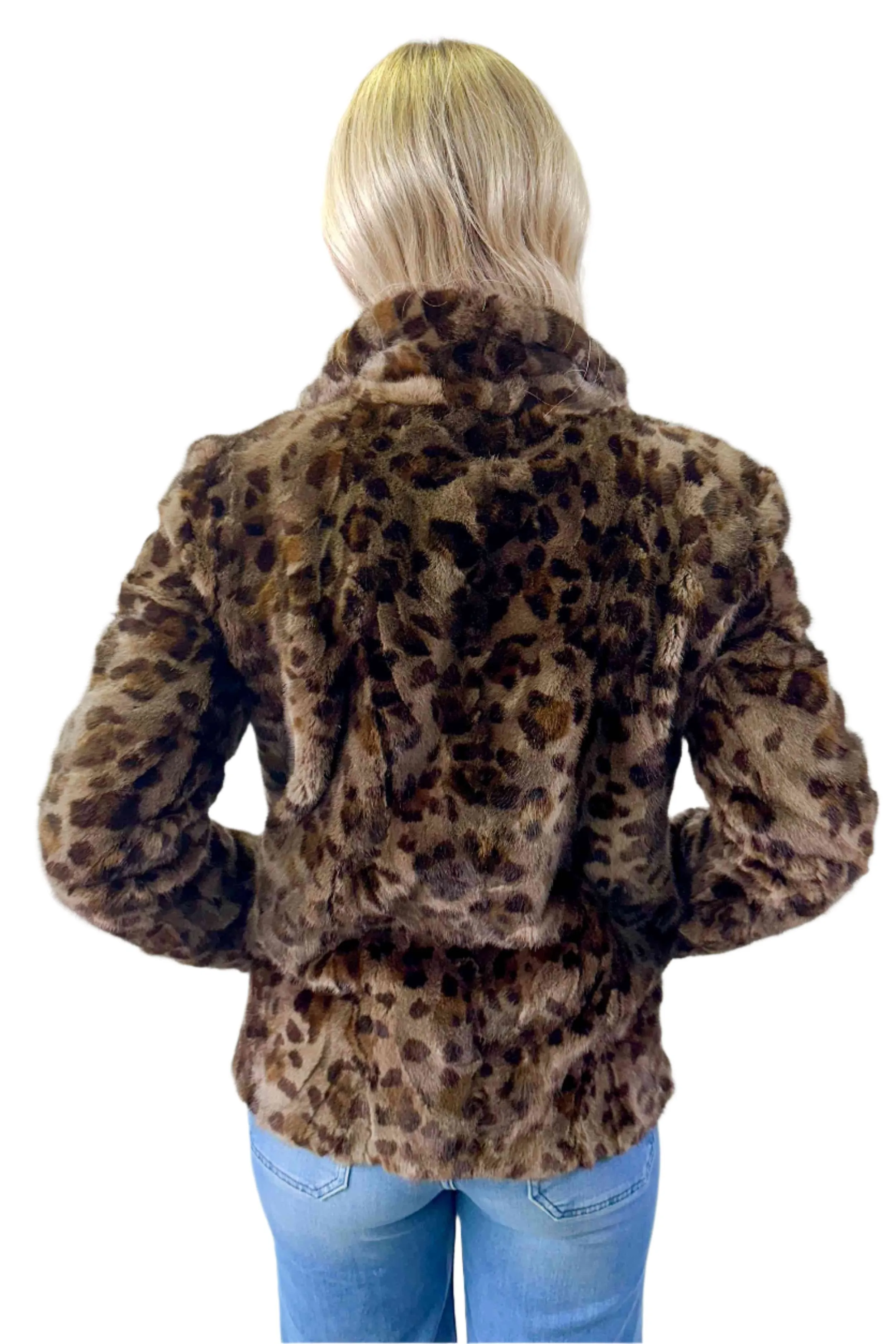 Mink Fur Jacket with Straight Sleeves