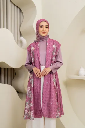 Muraya Outer & Scarf Set Berry Blush