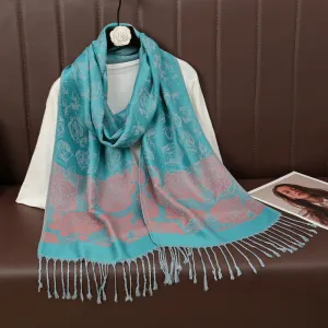 MY37 Hot Sale Cashew Vintage Tassel Scarf