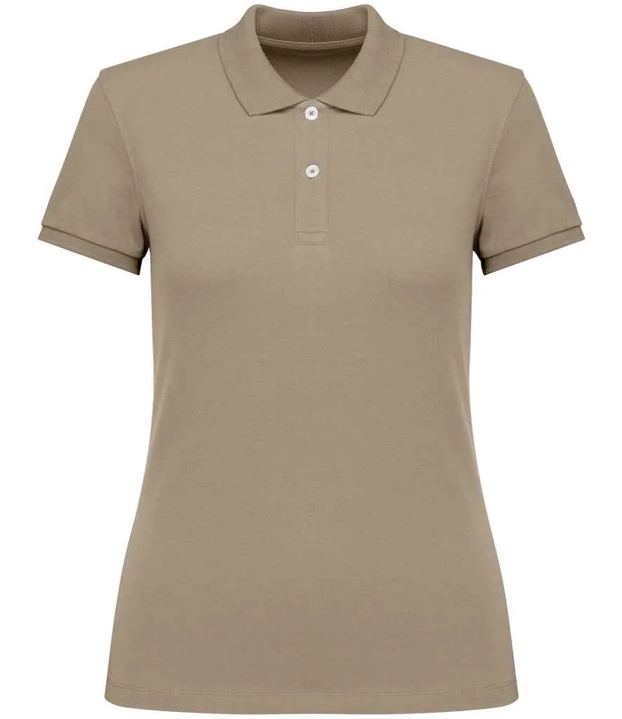 Native Spirit Ladies Piqué Polo Shirt | Wet Sand