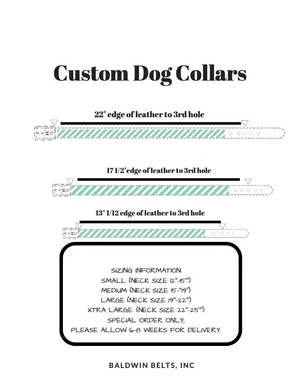 Needlepoint Dog Collar-  Camouflage Design / Baldwin Belts