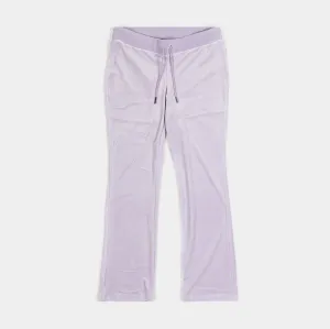 Og Big Bling Velour Womens Track Pants (Violet)