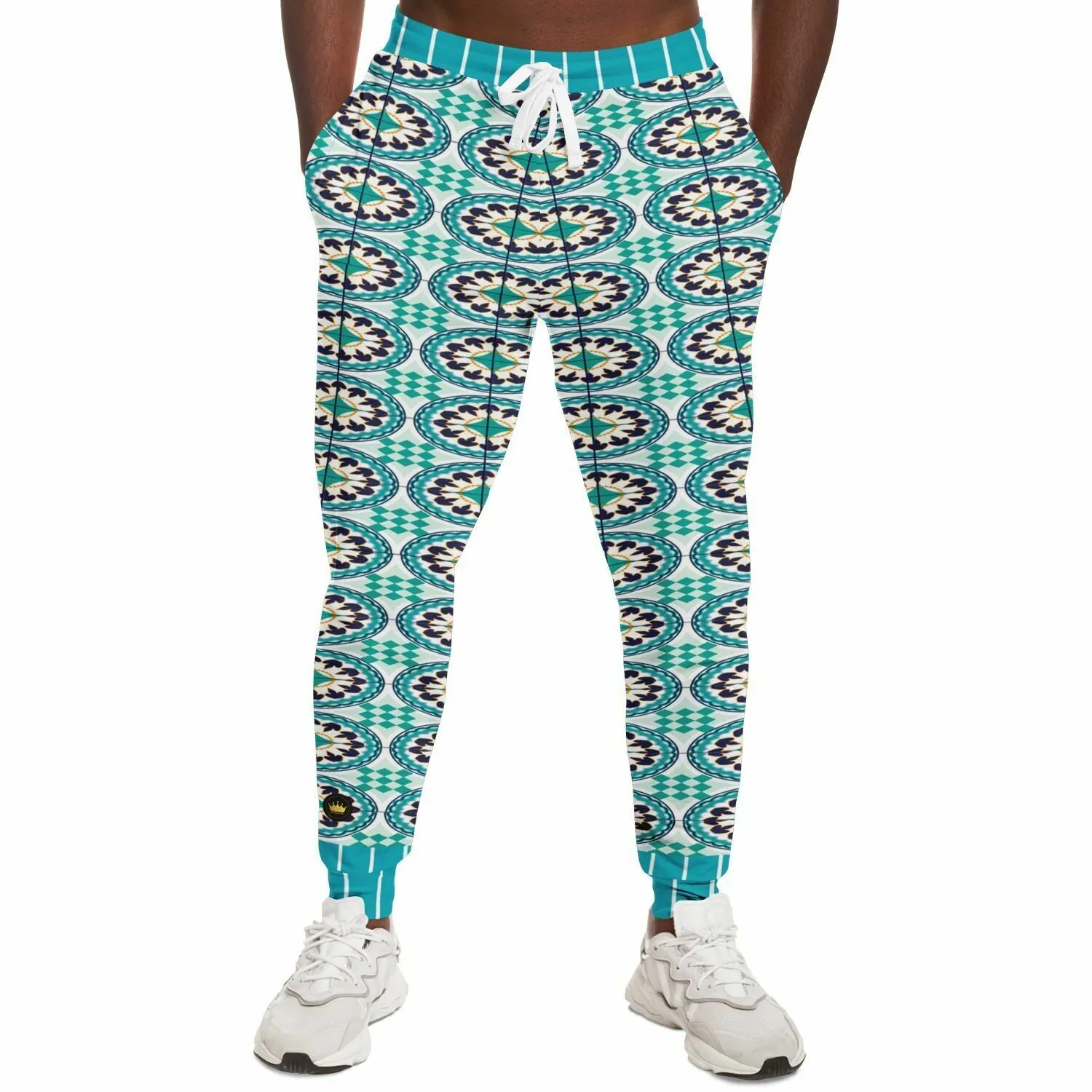 Olympia Heavenly Blue Tavira Tile Eco-Poly Unisex Joggers