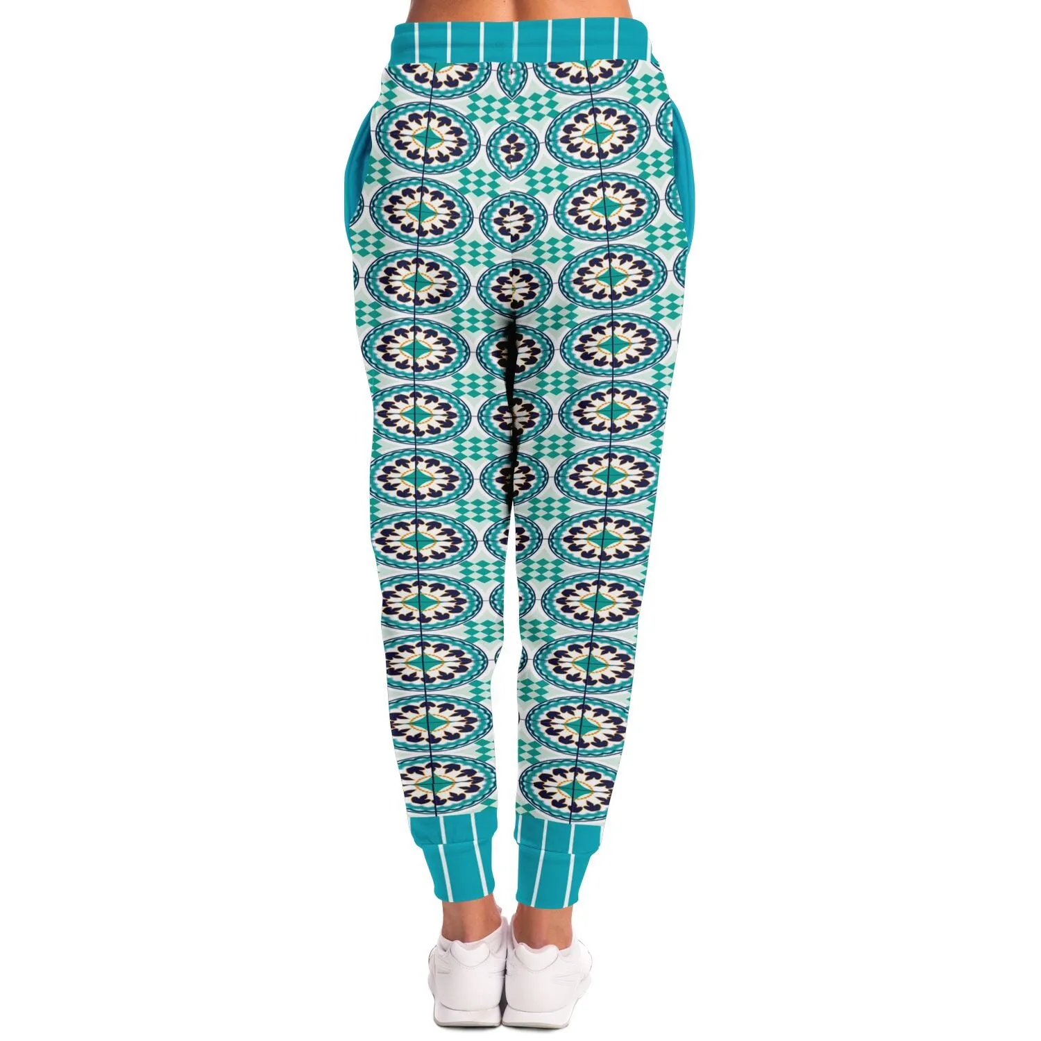 Olympia Heavenly Blue Tavira Tile Eco-Poly Unisex Joggers