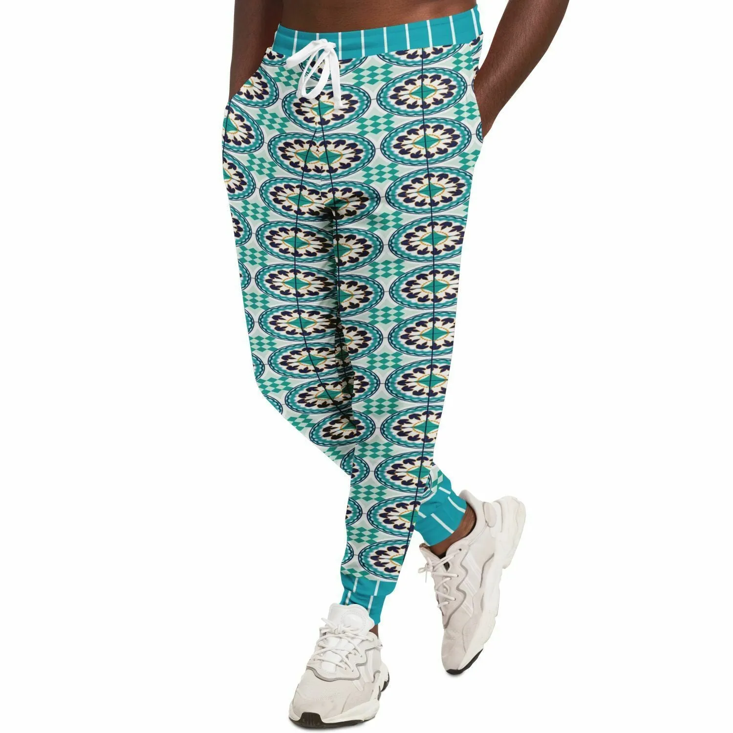 Olympia Heavenly Blue Tavira Tile Eco-Poly Unisex Joggers