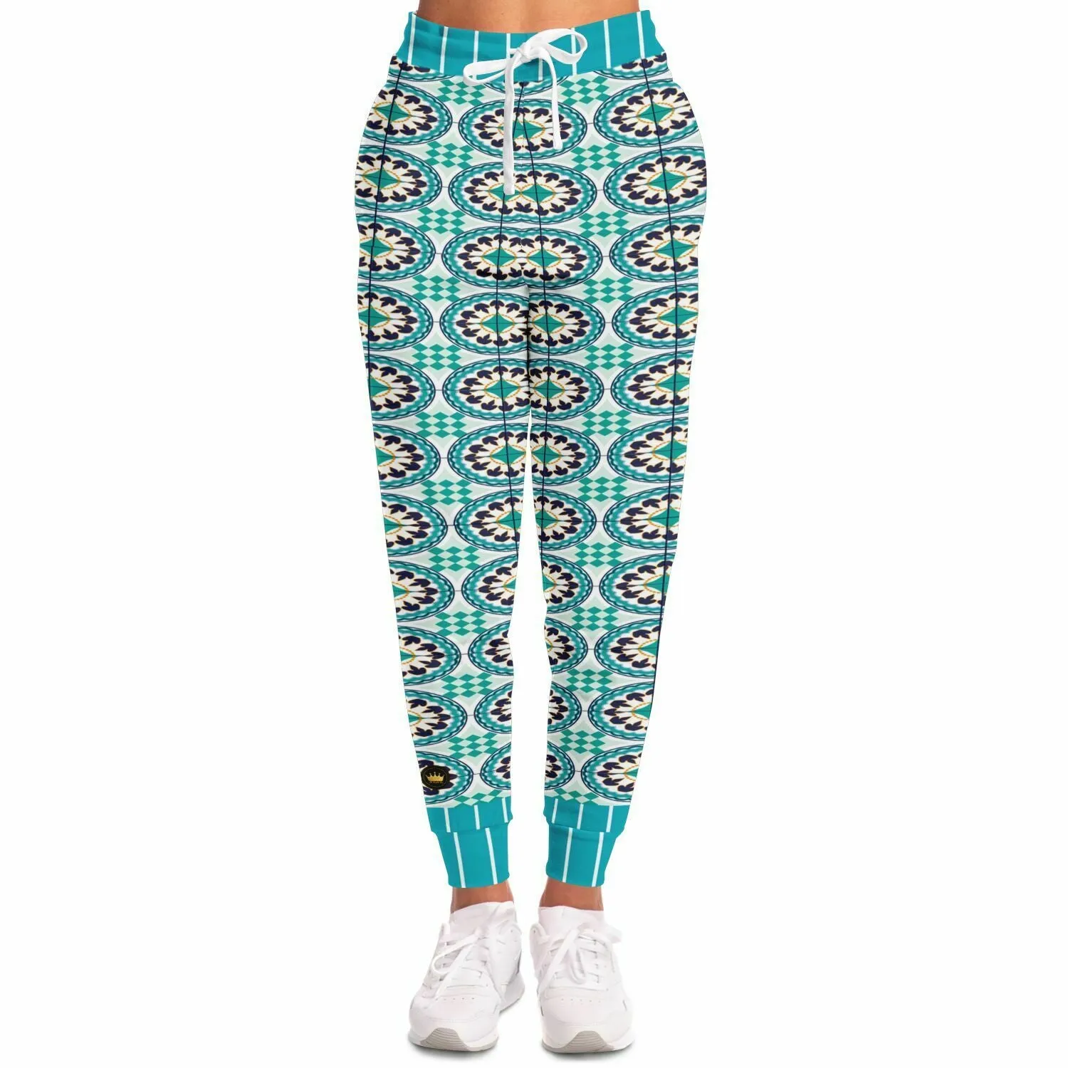 Olympia Heavenly Blue Tavira Tile Eco-Poly Unisex Joggers