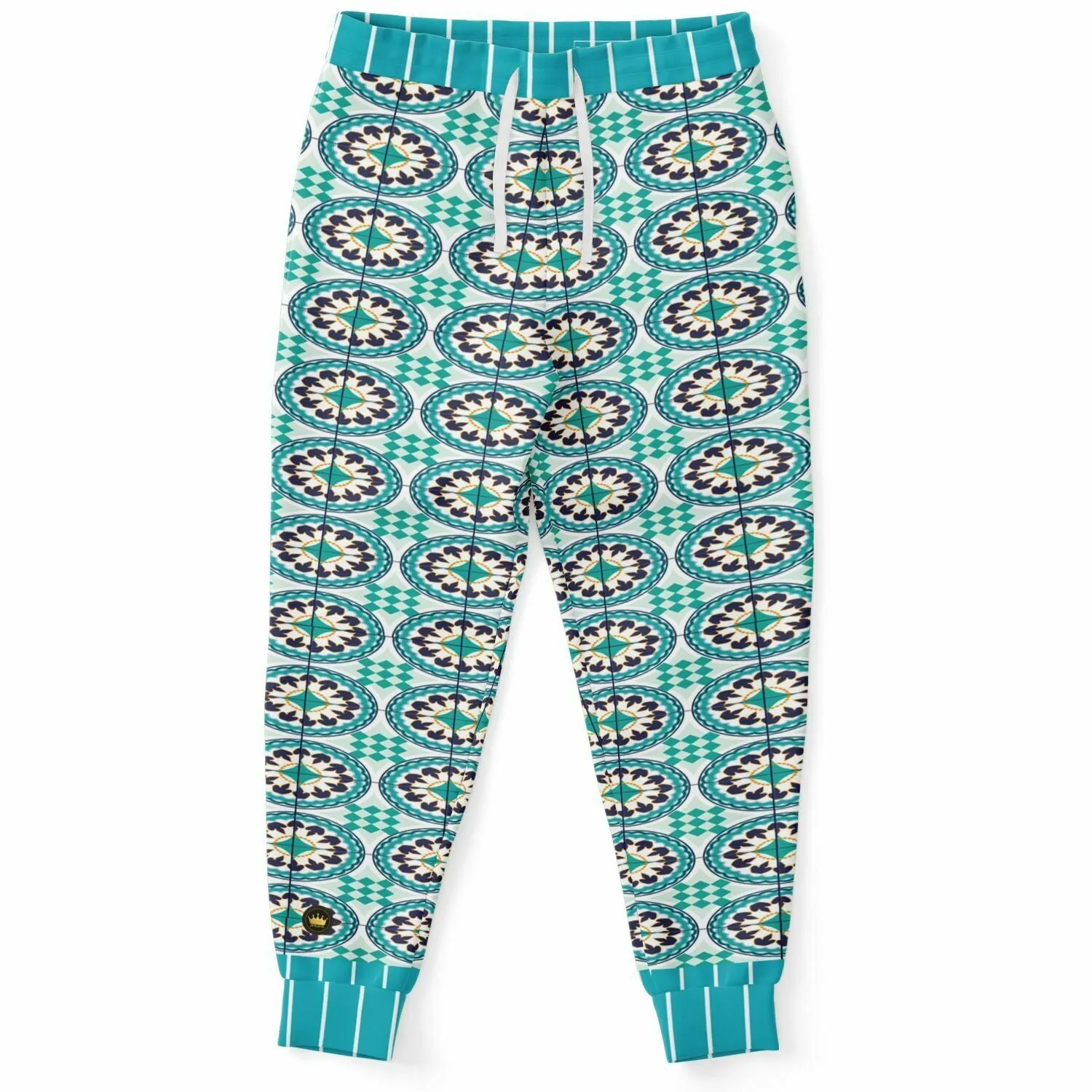 Olympia Heavenly Blue Tavira Tile Eco-Poly Unisex Joggers