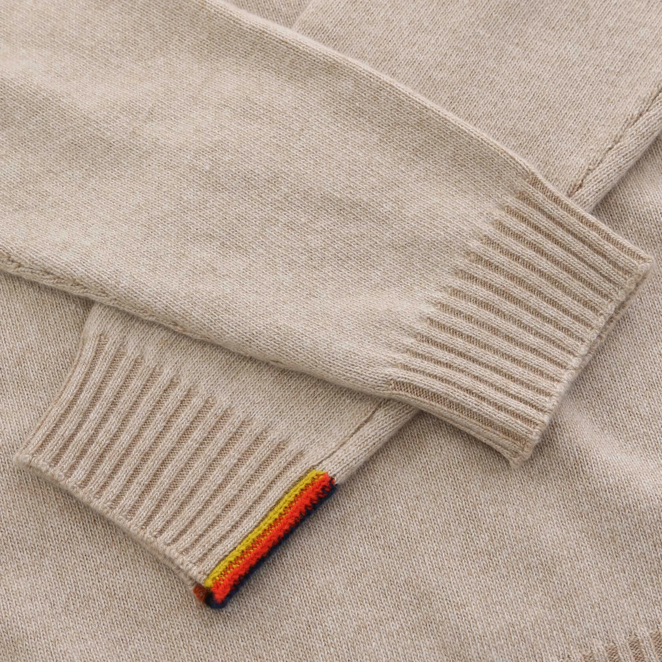 Paul Smith Zip Neck Knitwear in Sand