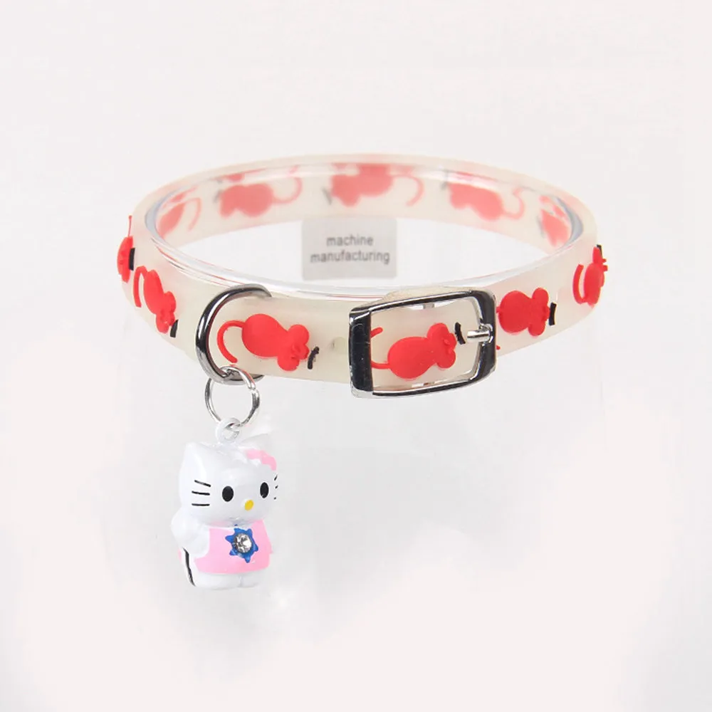 PAWS ASIA Manufacturers 2021 AliExpress Popular Cute Personalized Security Luminous Soft Luxury Cat Collar With Bells