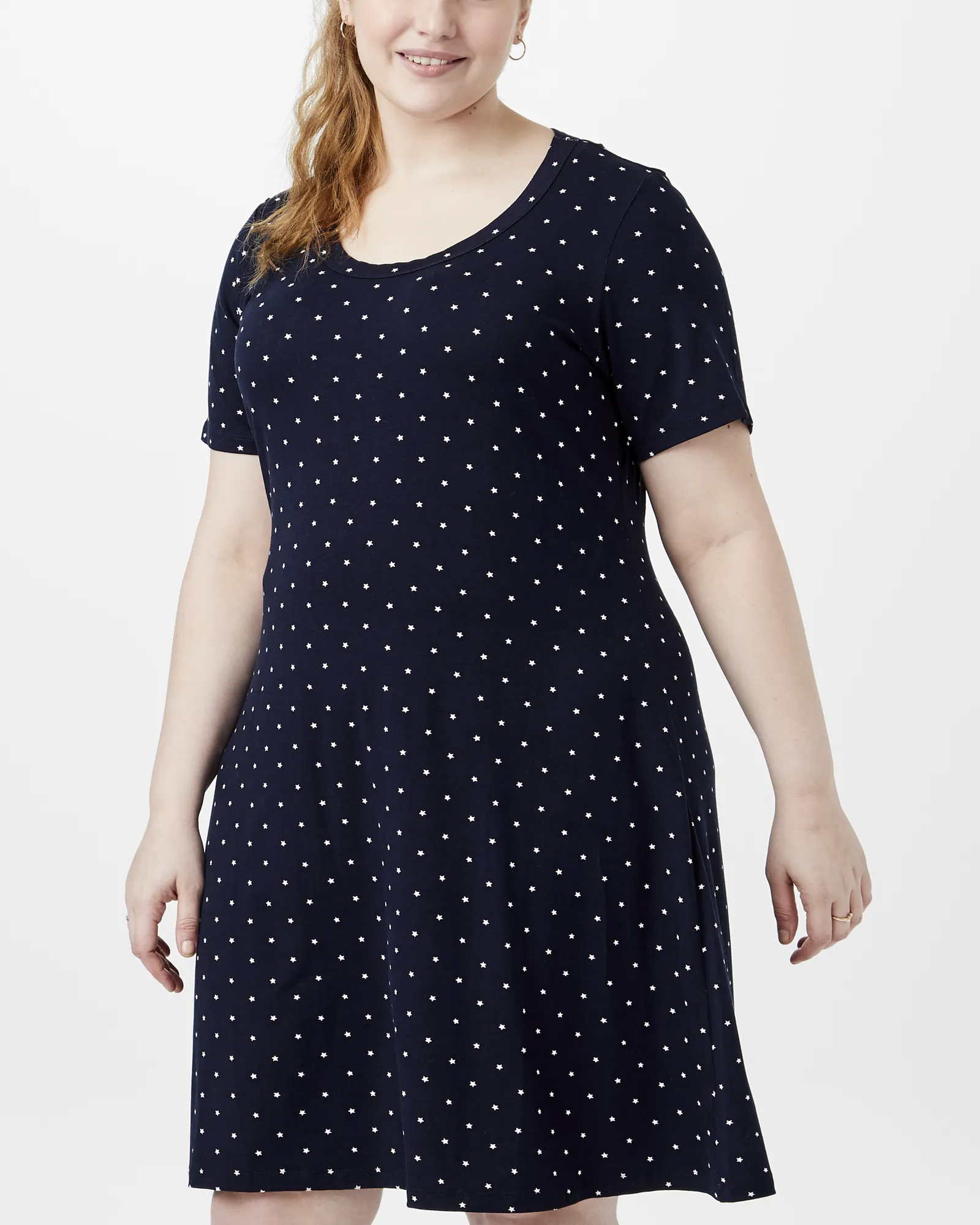 Penny T-Shirt Dress | Navy / White