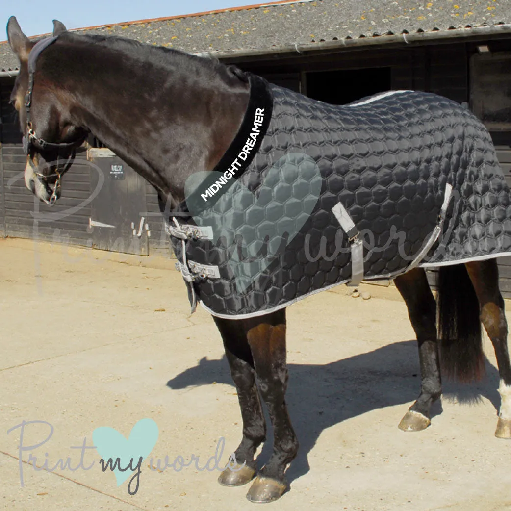 Personalised Michigan Hexagon Horse Stable Rug Quilt