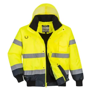 PORTWEST  Hi-Vis Contrast Bomber Jacket