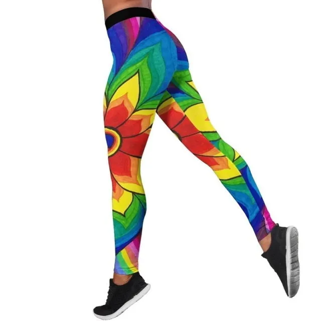 Print fitness sportswear women clothing yoga set 2 pieces suits seamless leggings outfit Gym workout tank top vest sports pants