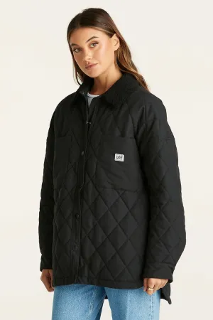 Quinn Black Quilted Jacket