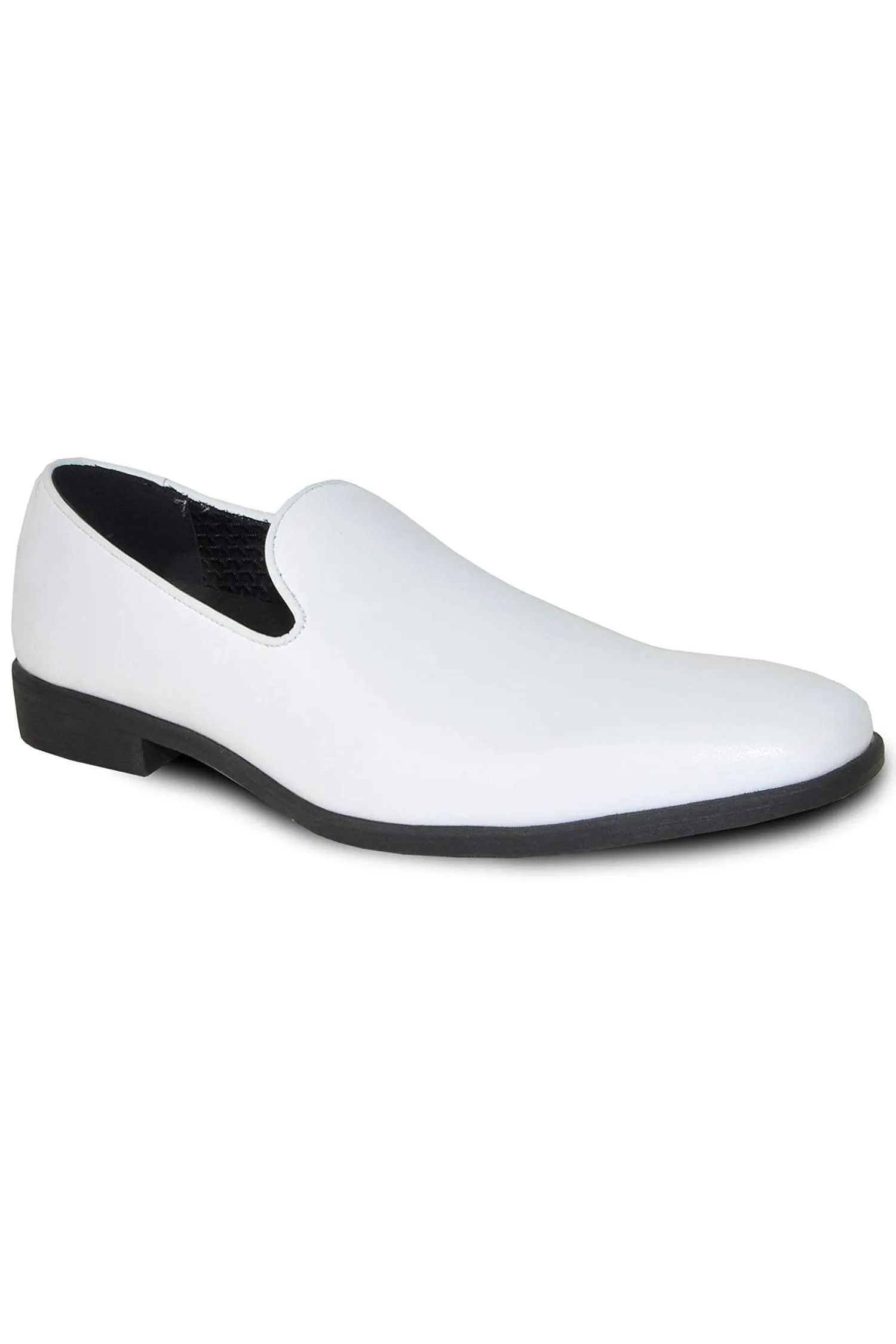 "Galileo" White Matte Tuxedo Shoes