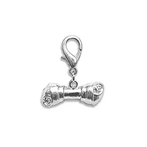 Rawhide Chewy Bone Pet Dog Collar Charm