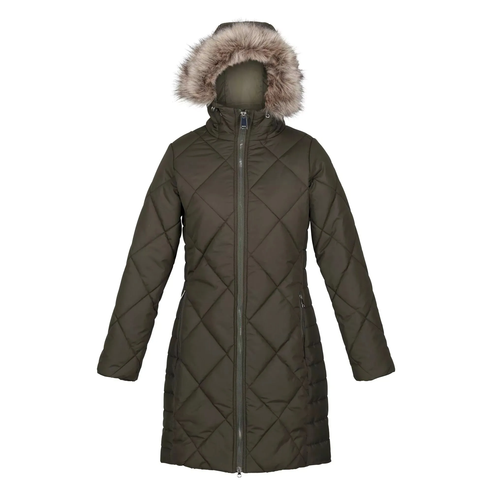 Regatta Ladies Fritha II Insulated Parka Jacket | Dark Khaki