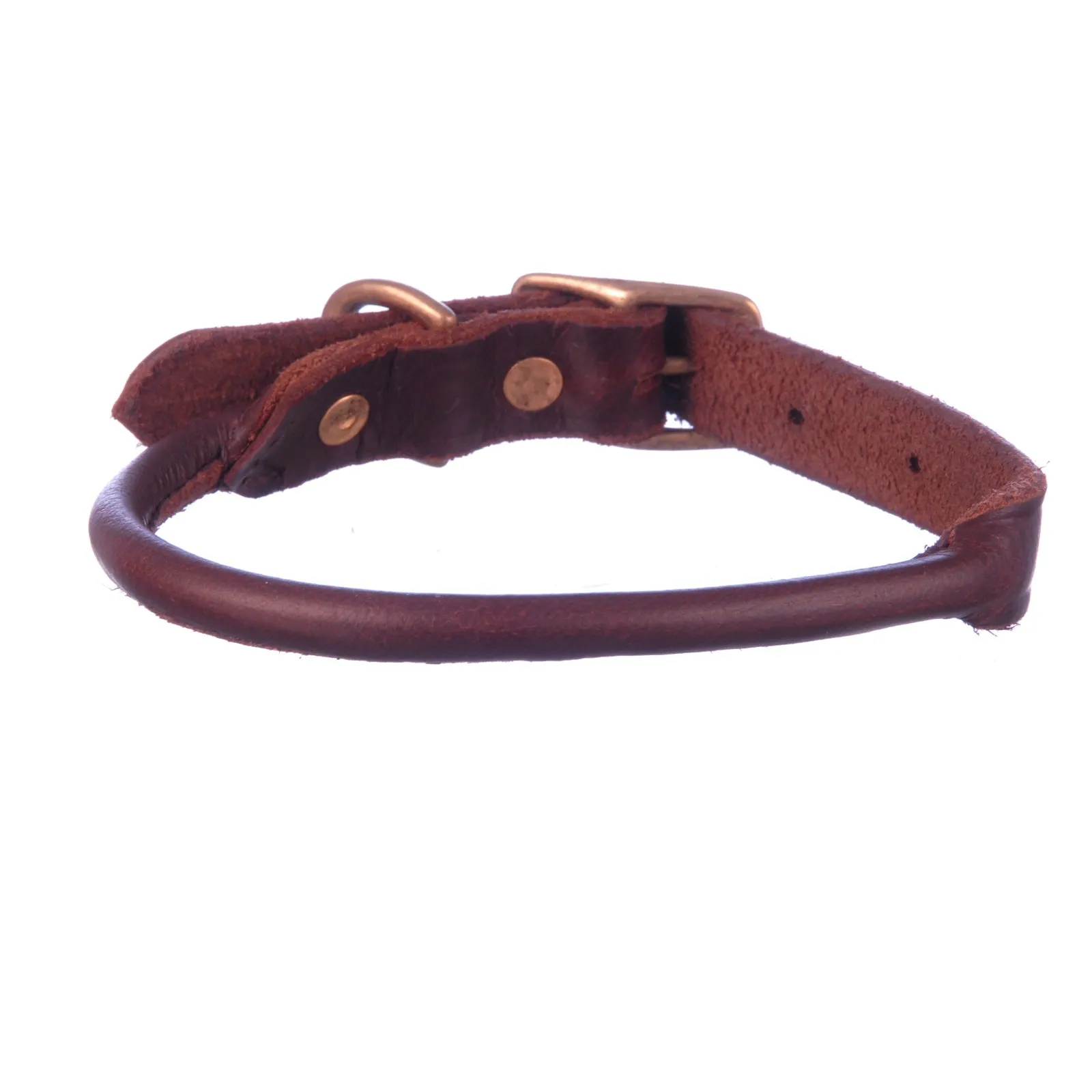 Rolled Leather Dog Collars, 1" x 25"