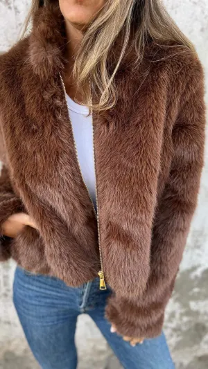 Sarah | Faux Fur Jacket