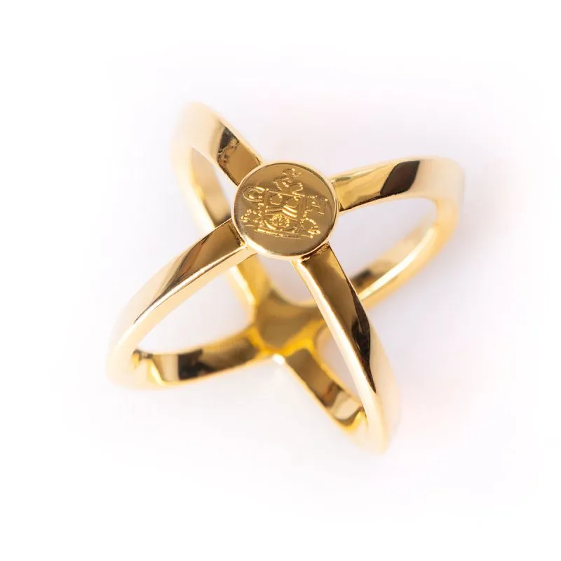 Scarf Ring- Gold