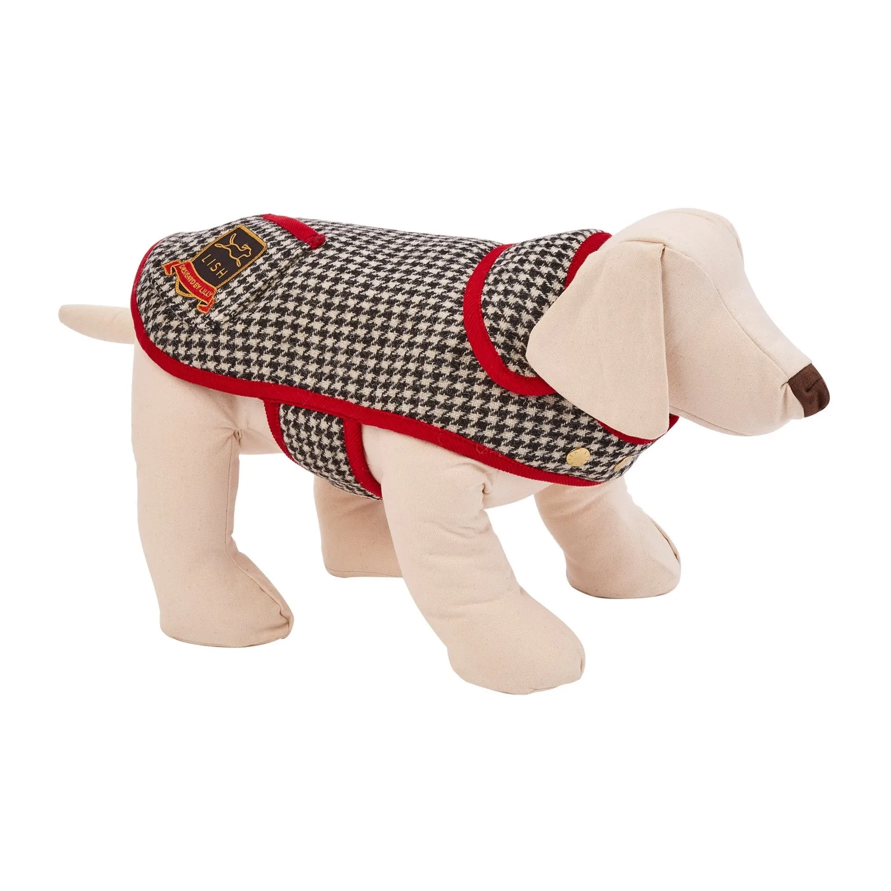 Sidney Monochrome Harris Tweed Luxury Dog Coat