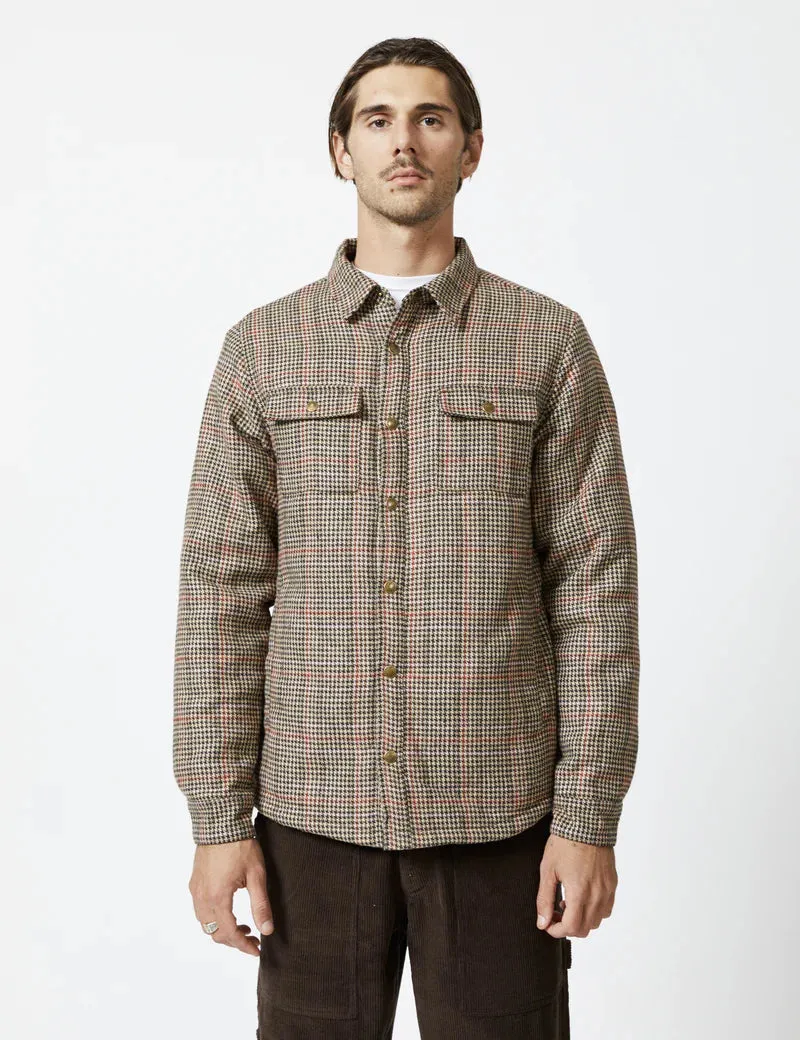 Simple | Drover Sherpa Jacket | Houndstooth