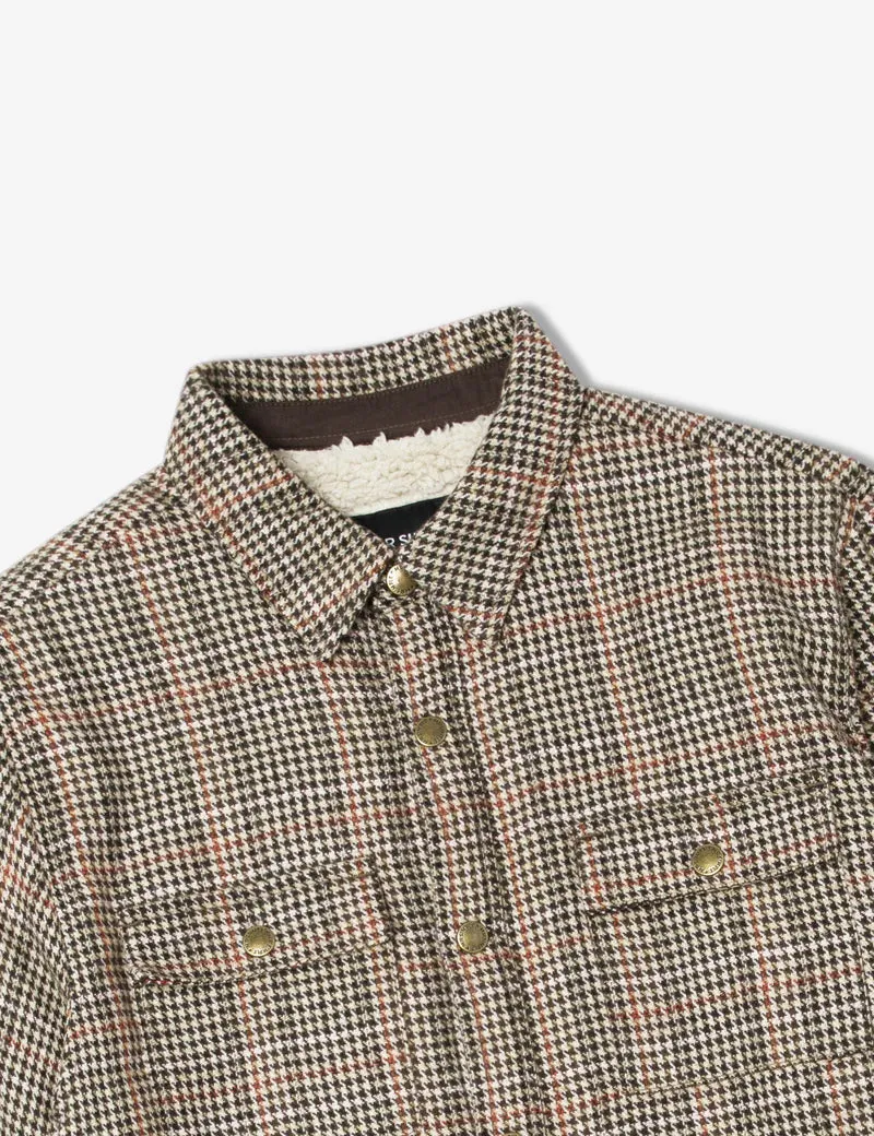 Simple | Drover Sherpa Jacket | Houndstooth