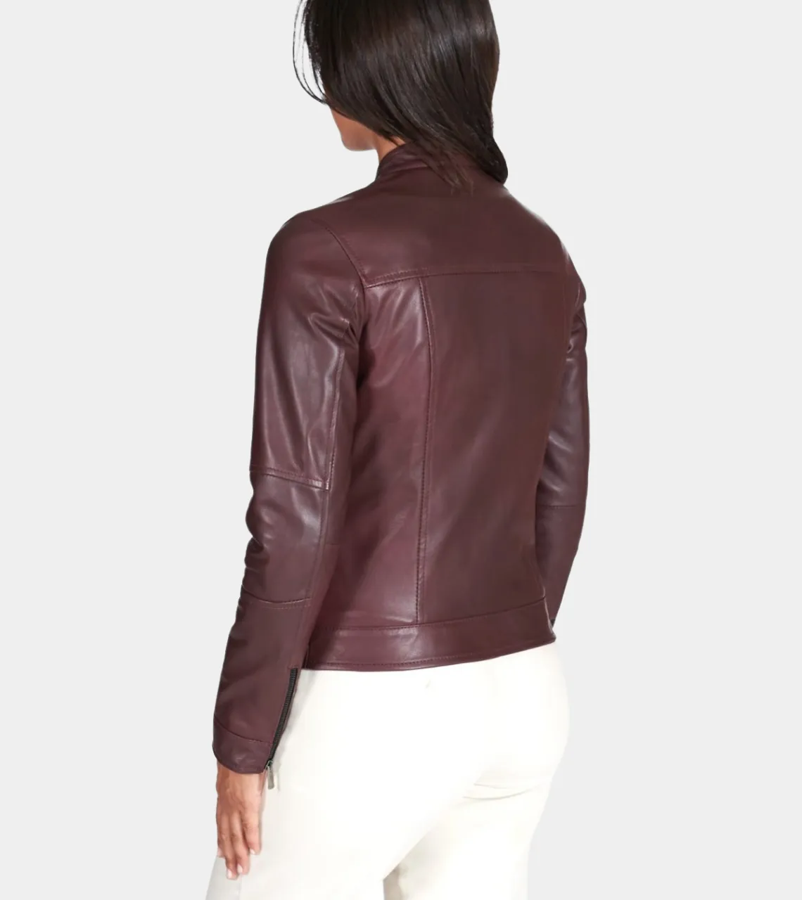 Slim Fit Women's Biker Leather Jacket