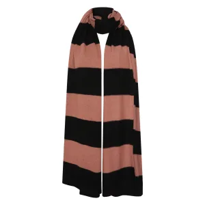 Stripe Scarf Black/Tan