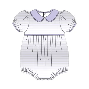 Striped Lavender Knit Bubble