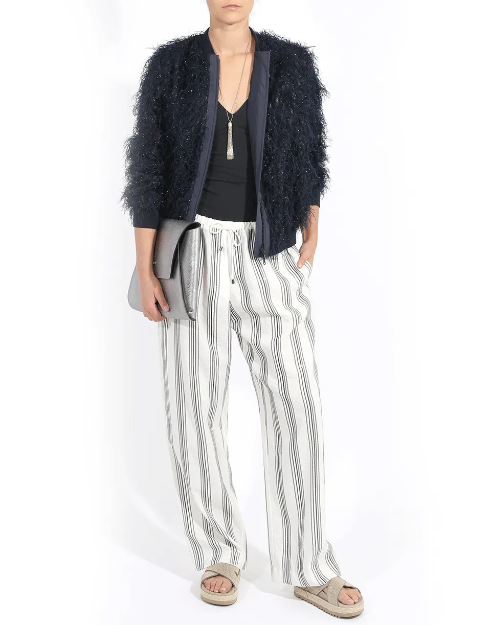 Summer Fur Bomber Jacket