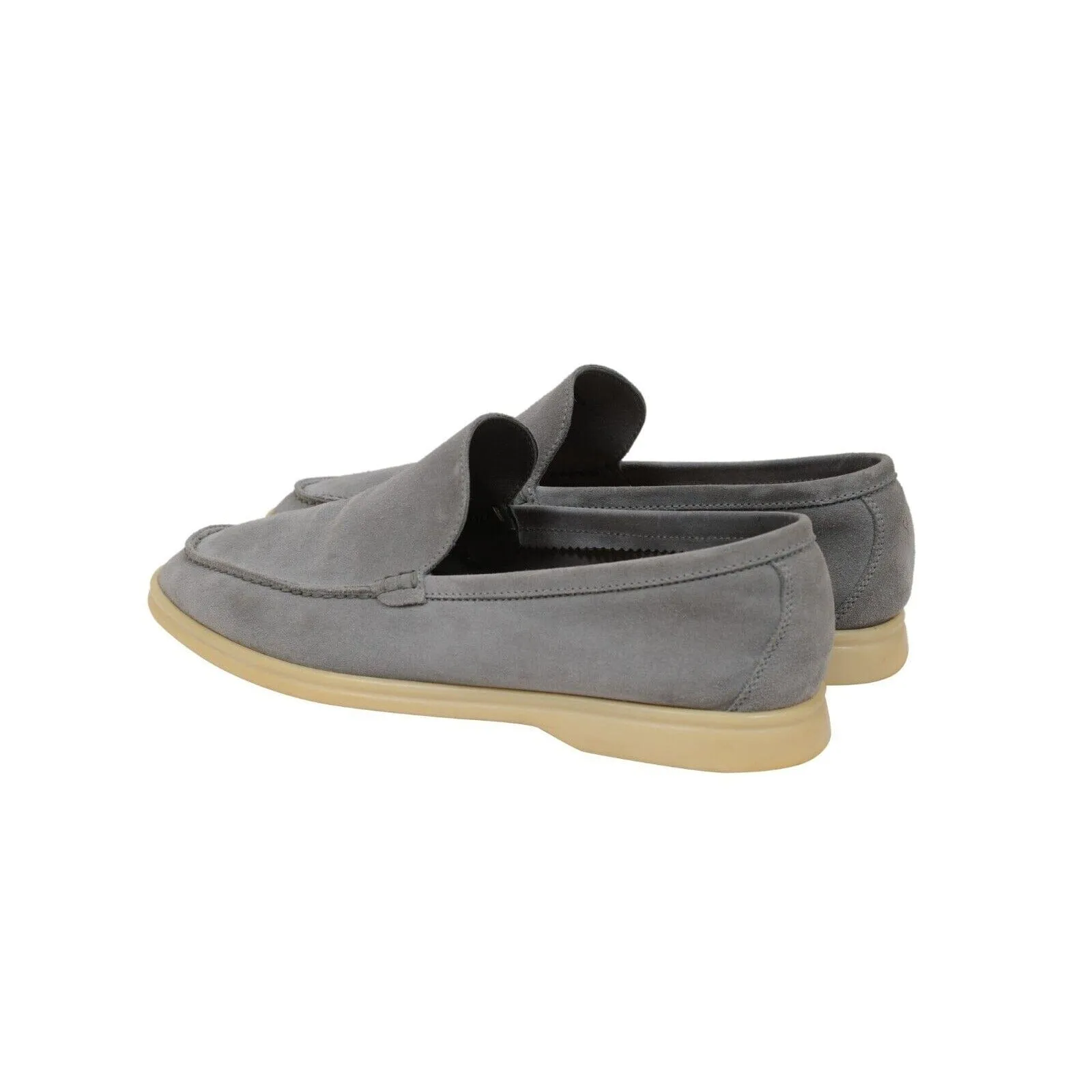 Summer Walk US 7 EU 40 Grey Suede Low Top Slip On Loafers