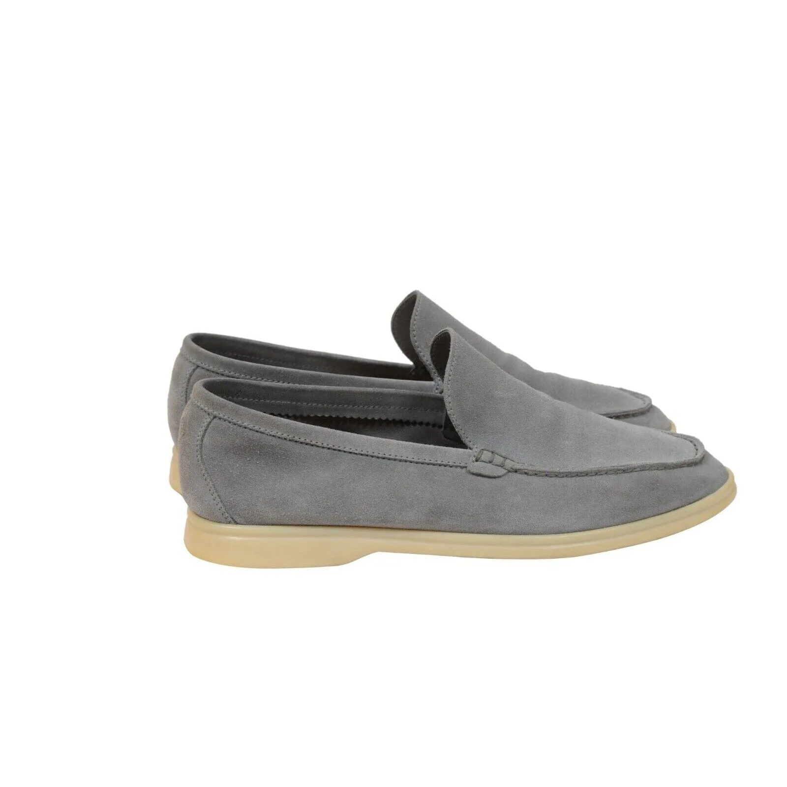 Summer Walk US 7 EU 40 Grey Suede Low Top Slip On Loafers