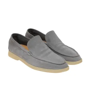 Summer Walk US 7 EU 40 Grey Suede Low Top Slip On Loafers