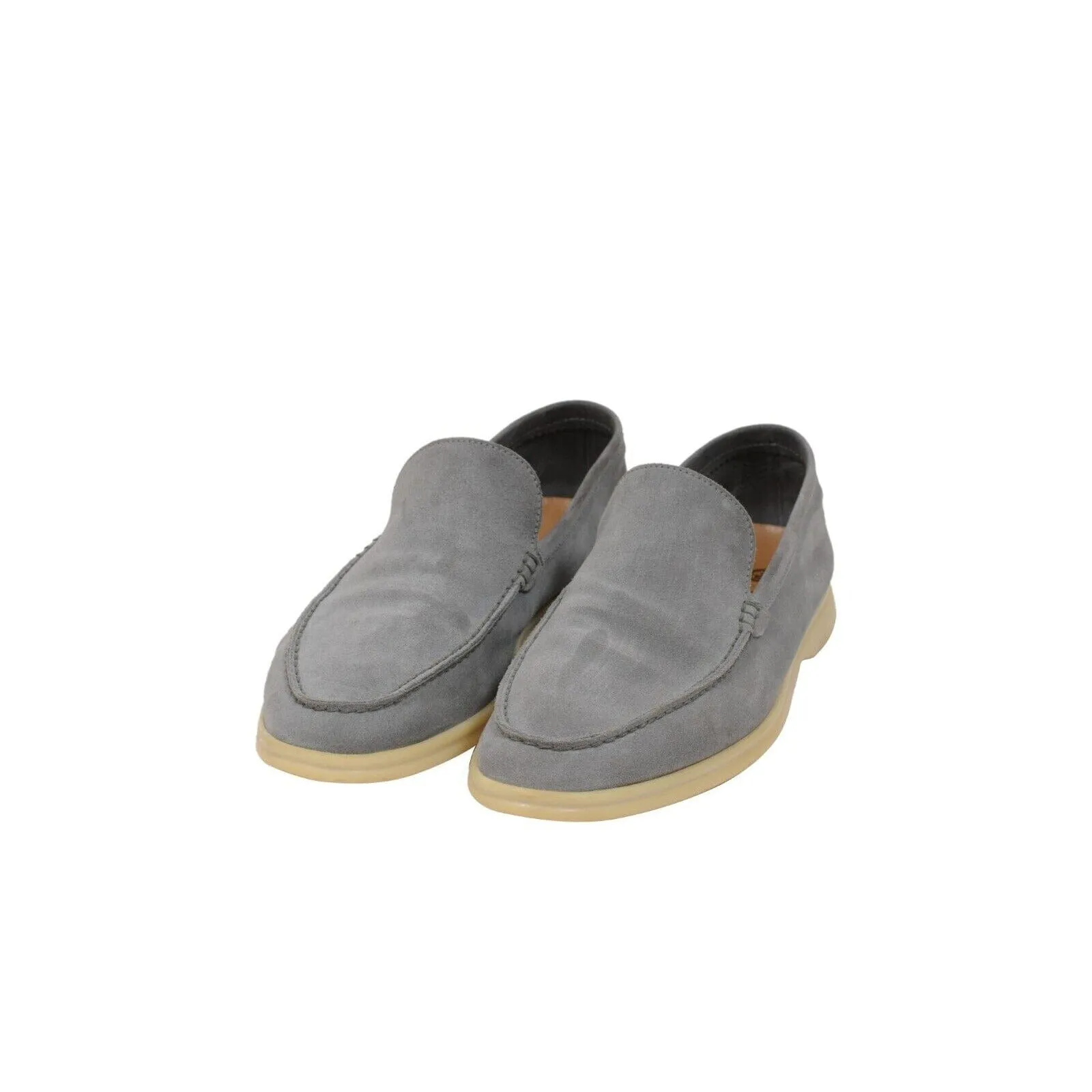 Summer Walk US 7 EU 40 Grey Suede Low Top Slip On Loafers