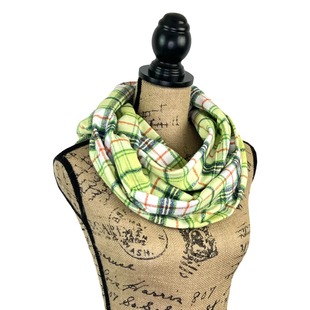 Tajin Dream Chili and Lime Luxe Collection Plaid Infinity and Blanket Scarves