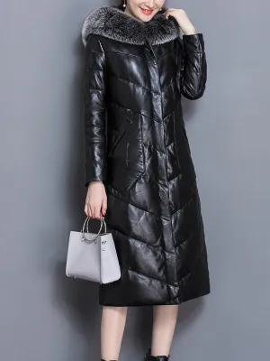 TangJie Casual Fur Collar Coats