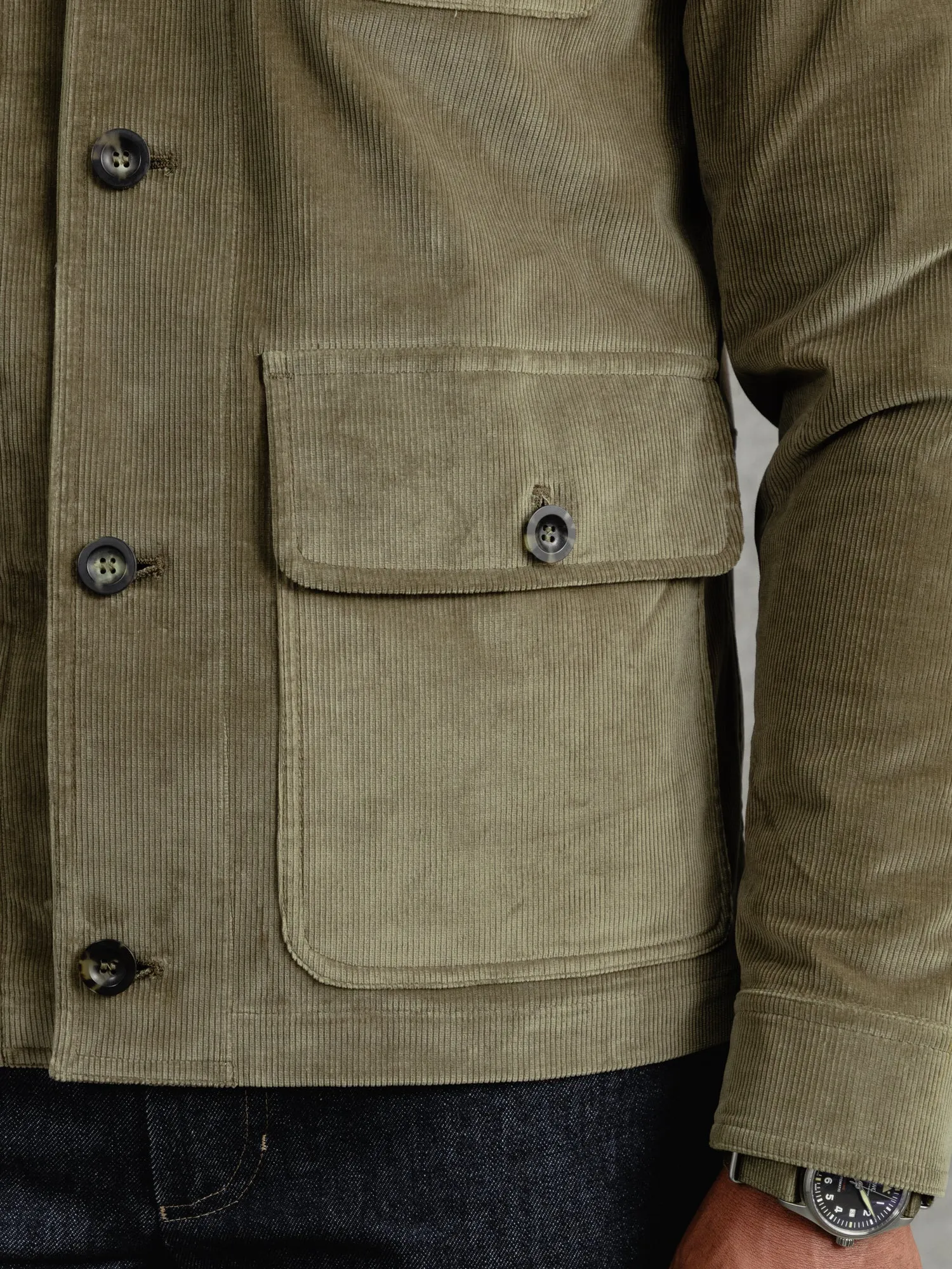 The Cord Pocket Jacket - Sand