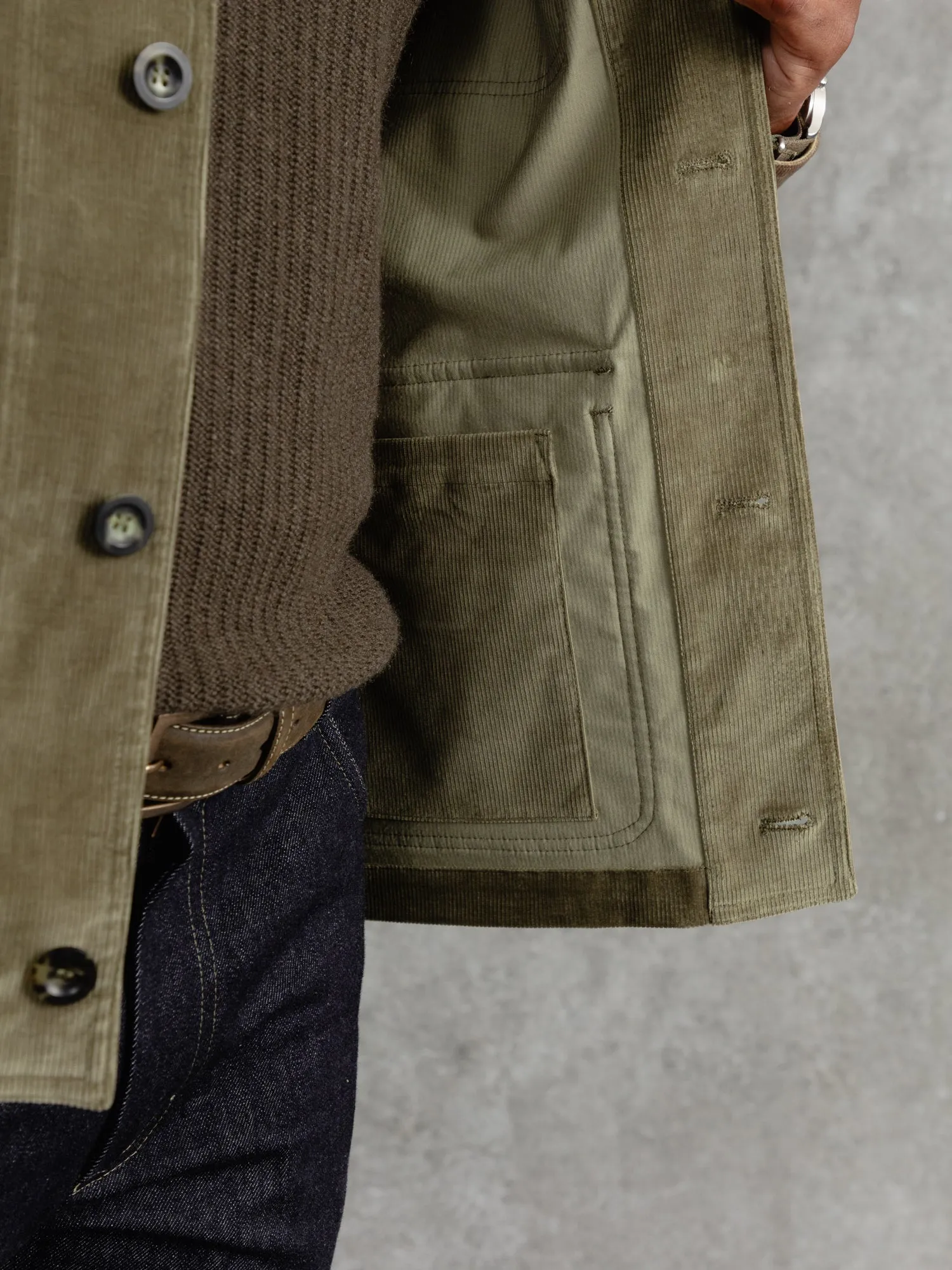 The Cord Pocket Jacket - Sand